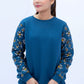 Women Sweatshirt Regular Fit - Blue