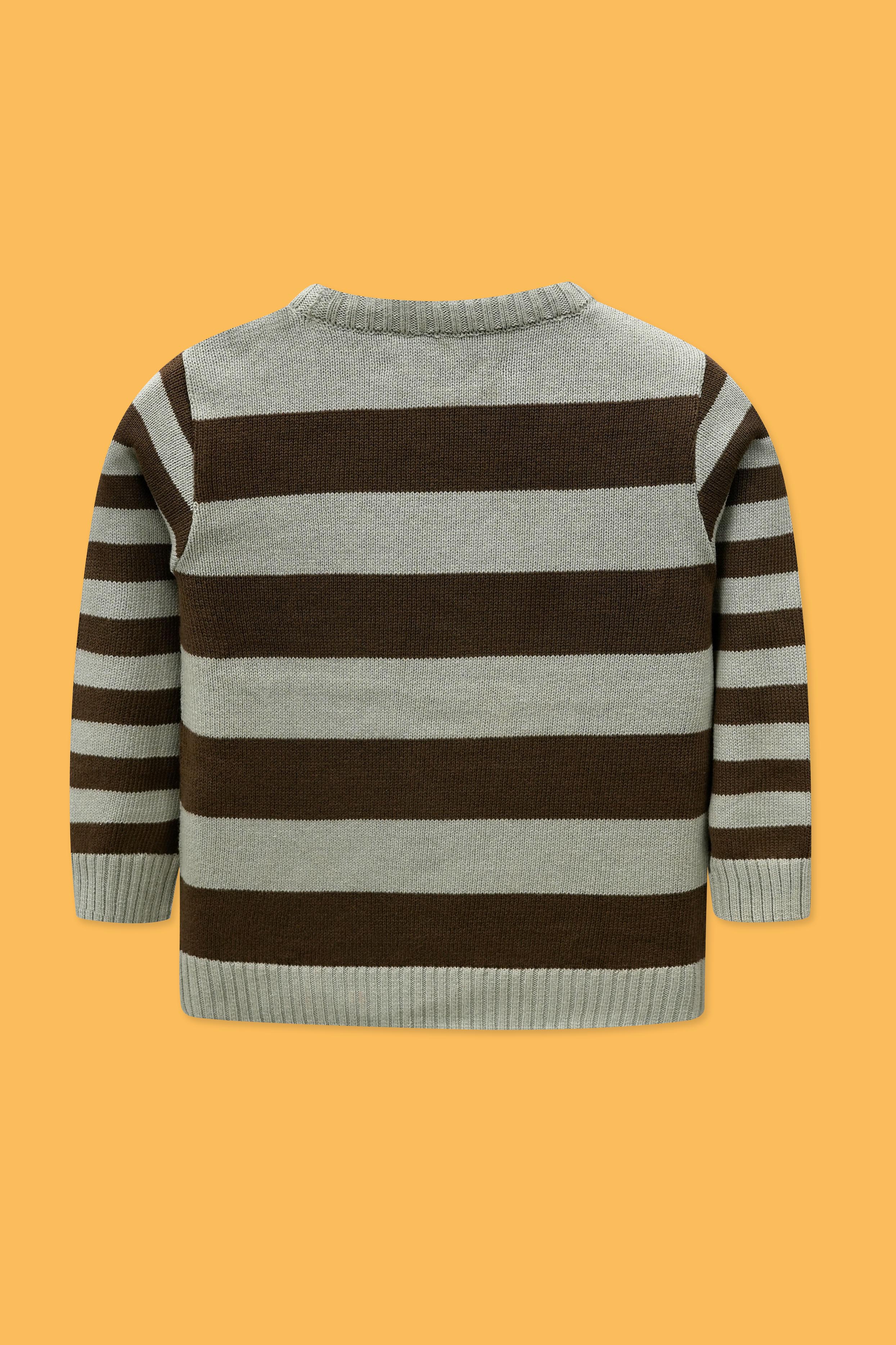 Boys Cotton Sweater - Grey