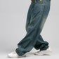 Men Skater Fit Cut & Sewn Denim Jeans - Vintage Blue