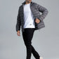 Men’s Parachute Puffer Jacket - Grey