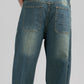 Men Skater Fit Cut & Sewn Denim Jeans - Vintage Blue