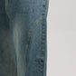 Men Skater Fit Cut & Sewn Denim Jeans - Vintage Blue