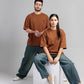 Men Boxy Fit Cotton T-Shirt - Monk Robe