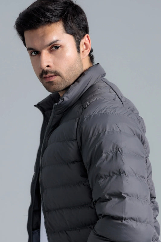 Men’s Parachute Puffer Jacket - Grey