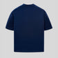 Men Boxy Fit Cotton T-Shirt - Navy