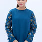 Women Sweatshirt Regular Fit - Blue