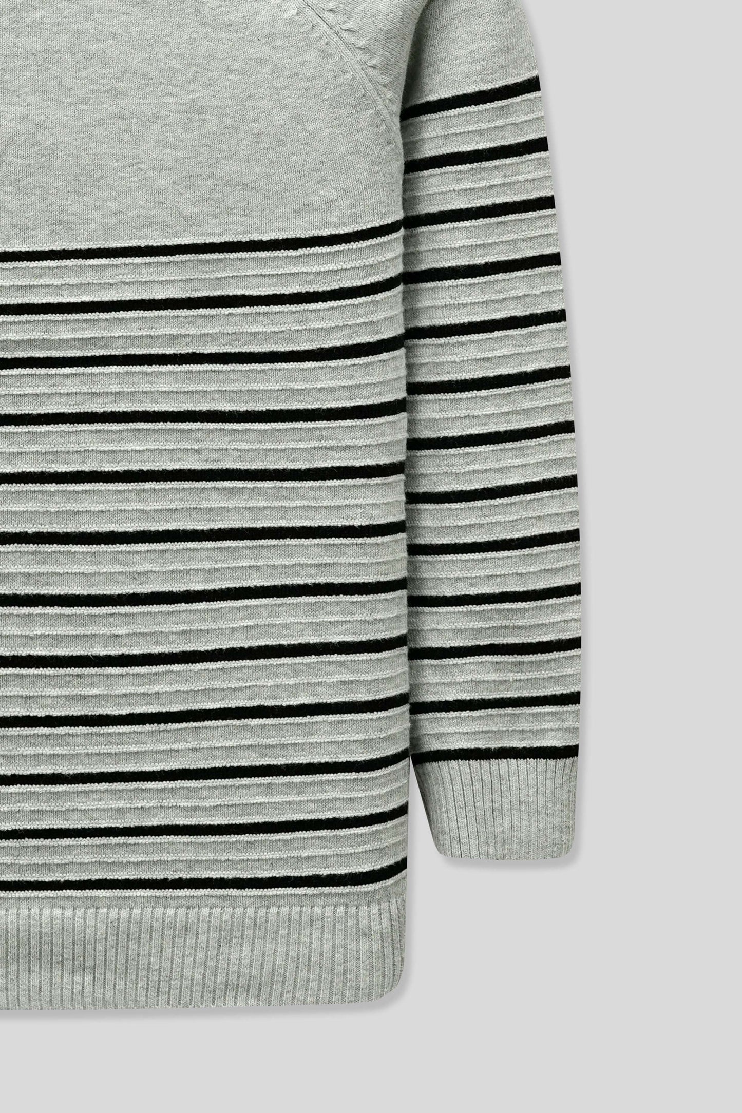 Junior Boys’ R-Neck Wool Cardigan - Grey