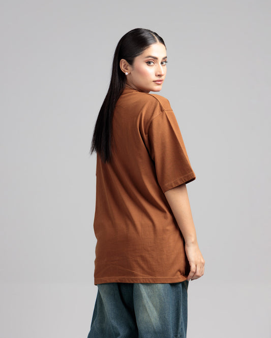 Women Boxy Fit Cotton T-Shirt - Monk Robe