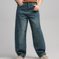 Women Skater Fit Cut & Sewn Denim Jeans - Vintage Blue