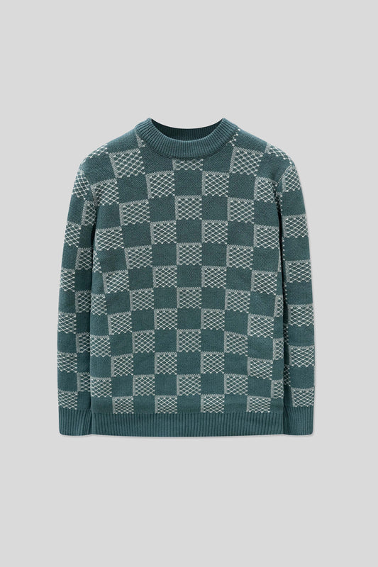 Men’s Wool Cardigan - Stone Blue