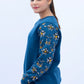 Women Sweatshirt Regular Fit - Blue
