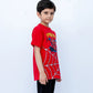 Kids Printed Co-ords Set – Fiery Red