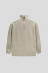 Men’s Mock-Neck Wool Jersey - Off White