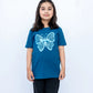 Girls Graphic Printed Tee – Blue Sapphire