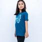 Girls Graphic Printed Tee – Blue Sapphire