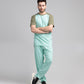 Men's Cut & Sew Two Piece Set - Ocean Wave