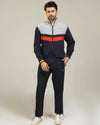 Men Regular Fit Tracksuit – Navy - Harwage
