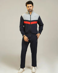 Men Regular Fit Tracksuit – Navy