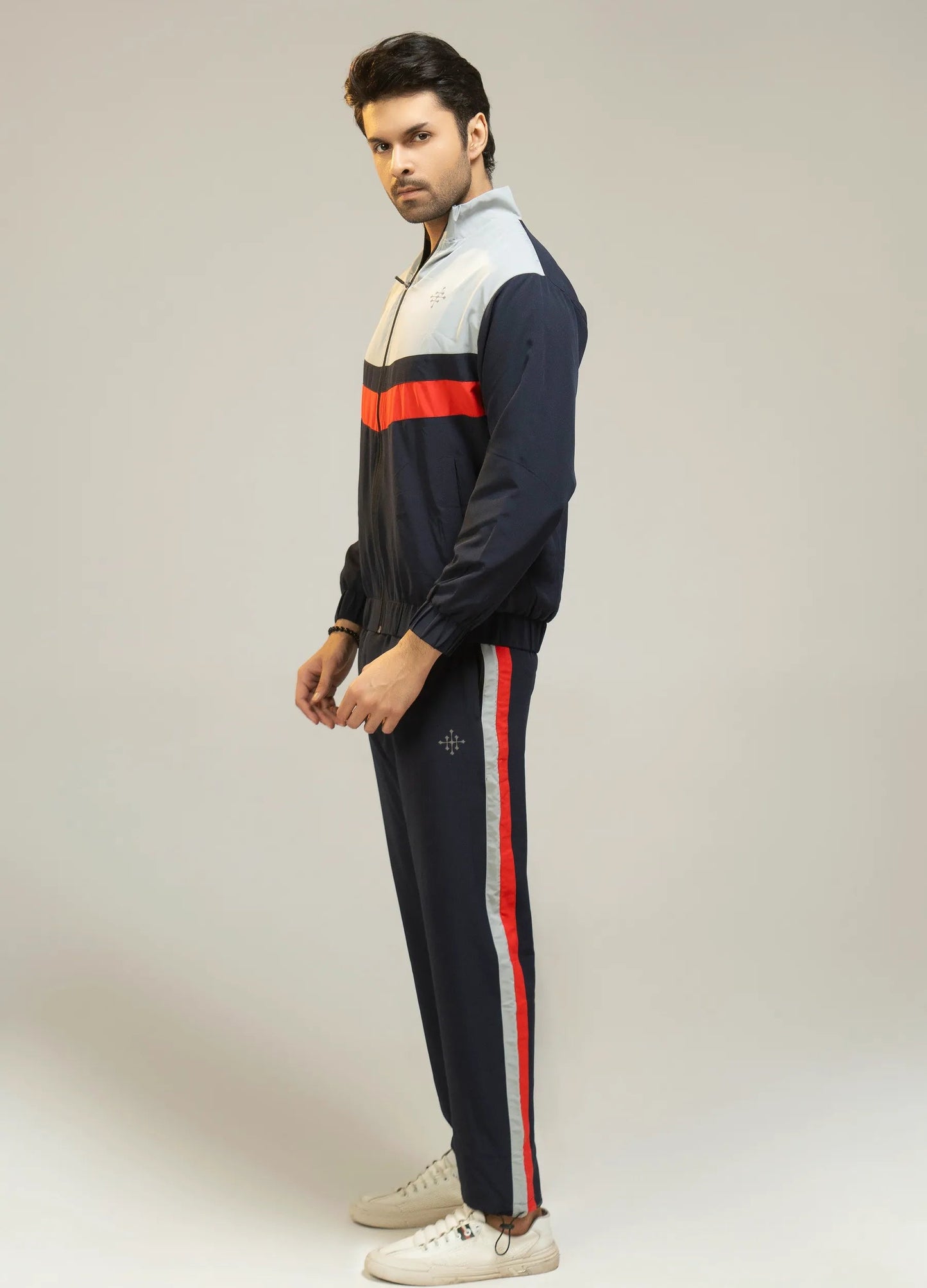 Men Regular Fit Tracksuit – Navy - Harwage