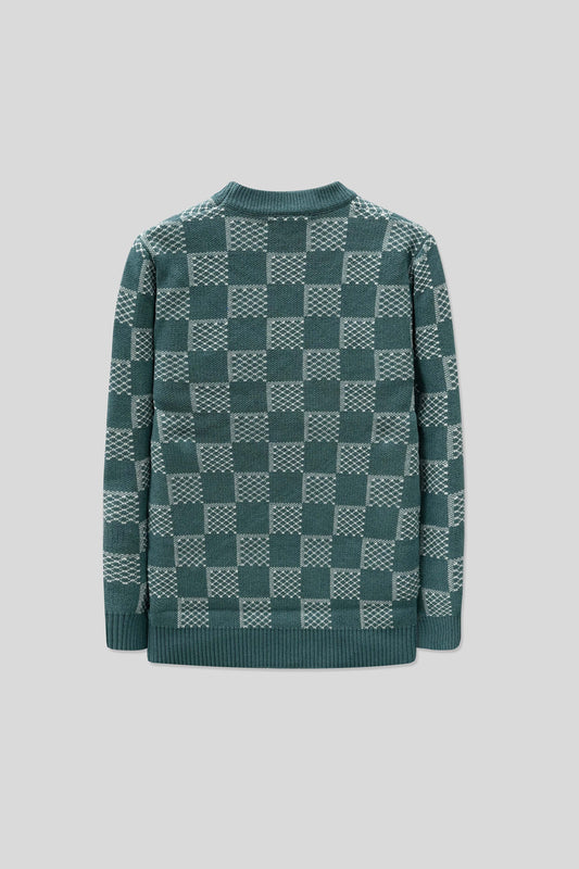 Men’s Wool Cardigan - Stone Blue