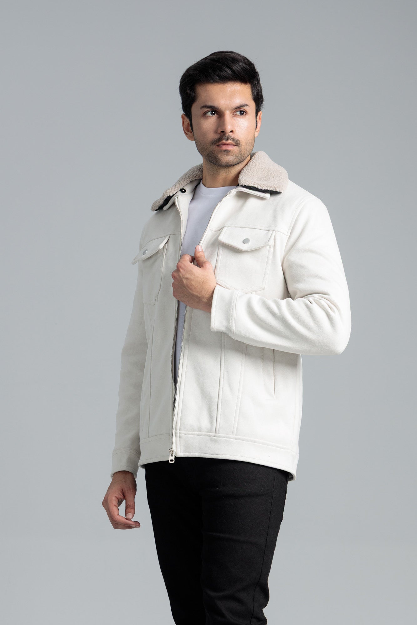 Mem Soft & Fuzzy Jacket - Cloud Dancer