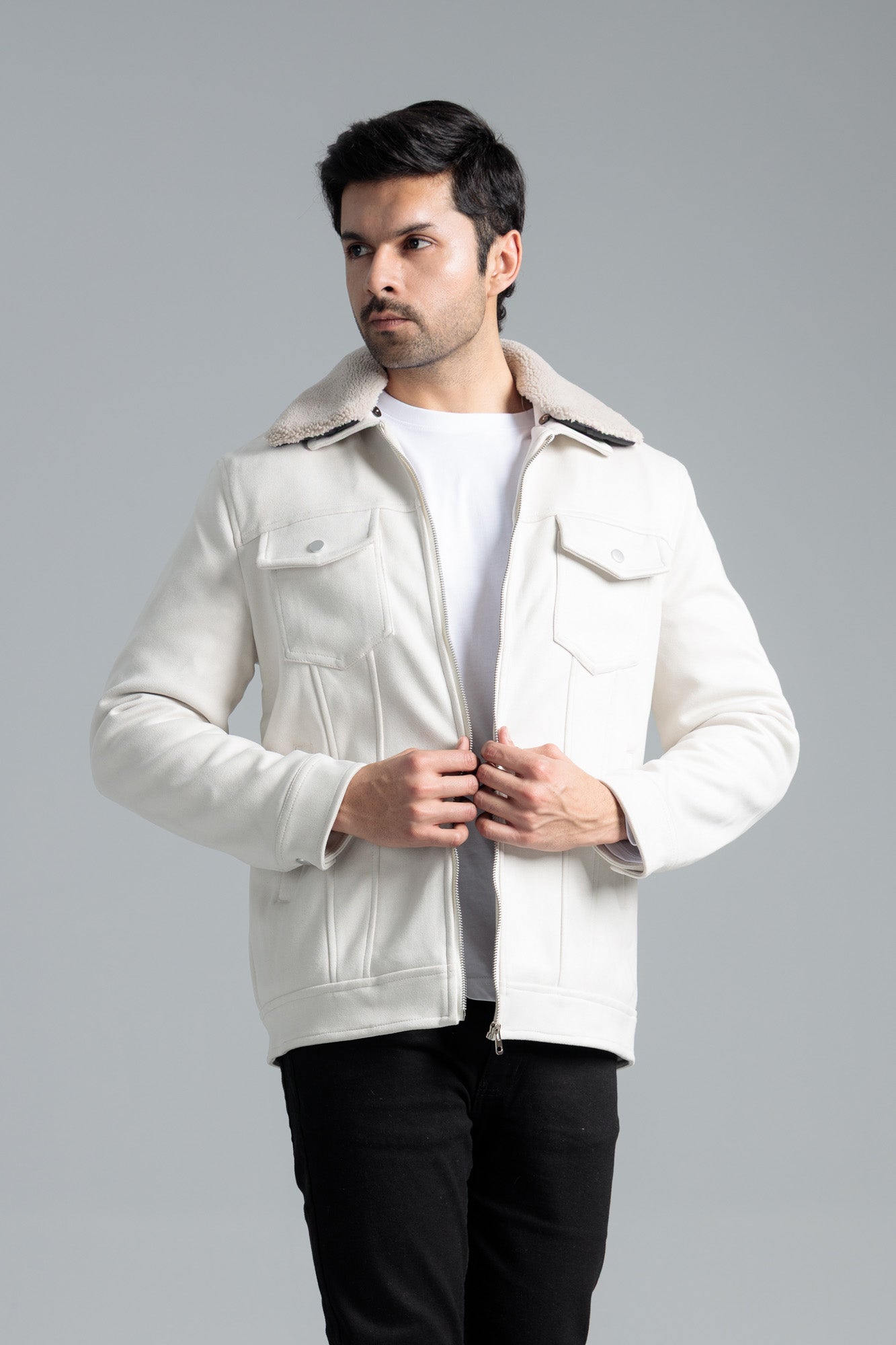 Mem Soft & Fuzzy Jacket - Cloud Dancer