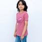 Girls Printed Graphic Shirt – China Rose