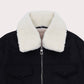 Men Regular Fit Fur Jacket – Black - Harwage