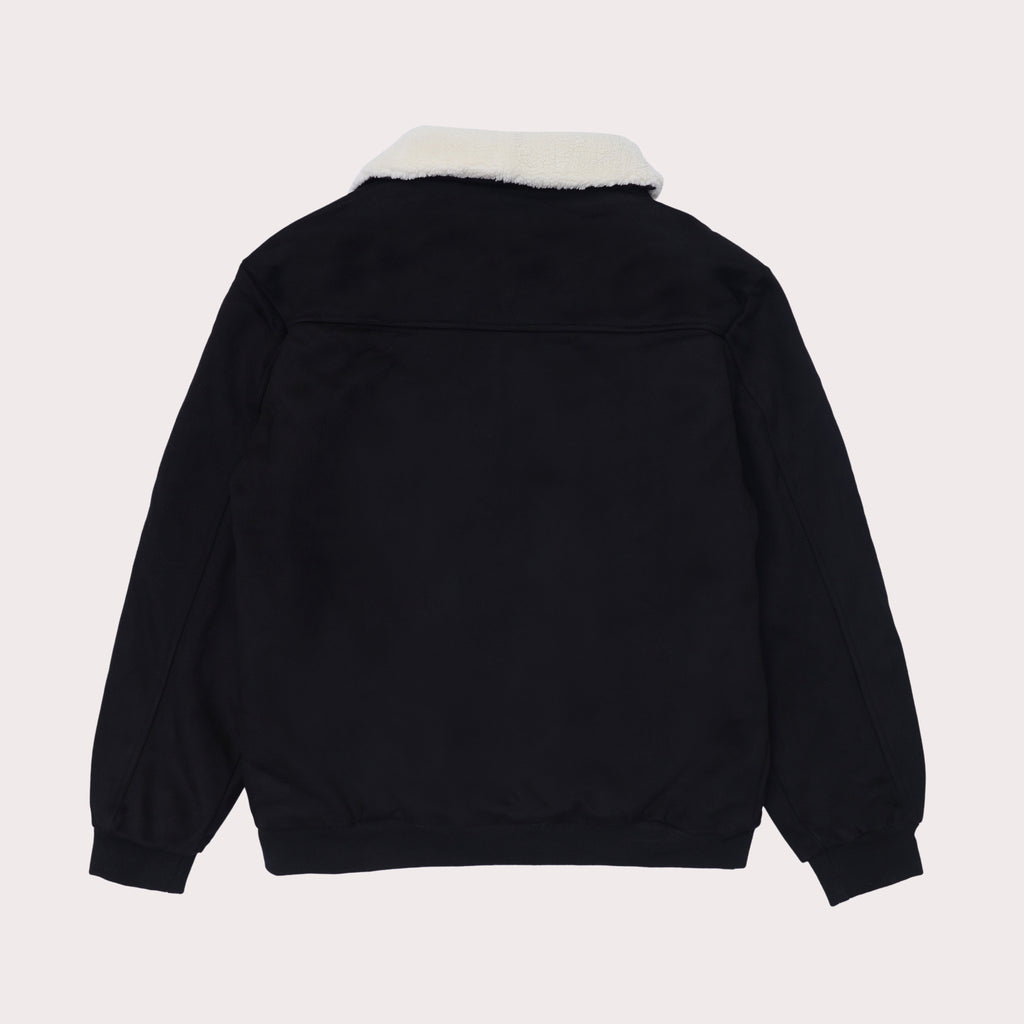 Men Regular Fit Fur Jacket – Black - Harwage