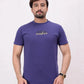 Men Printed T-Shirt - Navy Blue - Harwage