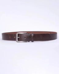 Men Faux Leather Belt - Brown