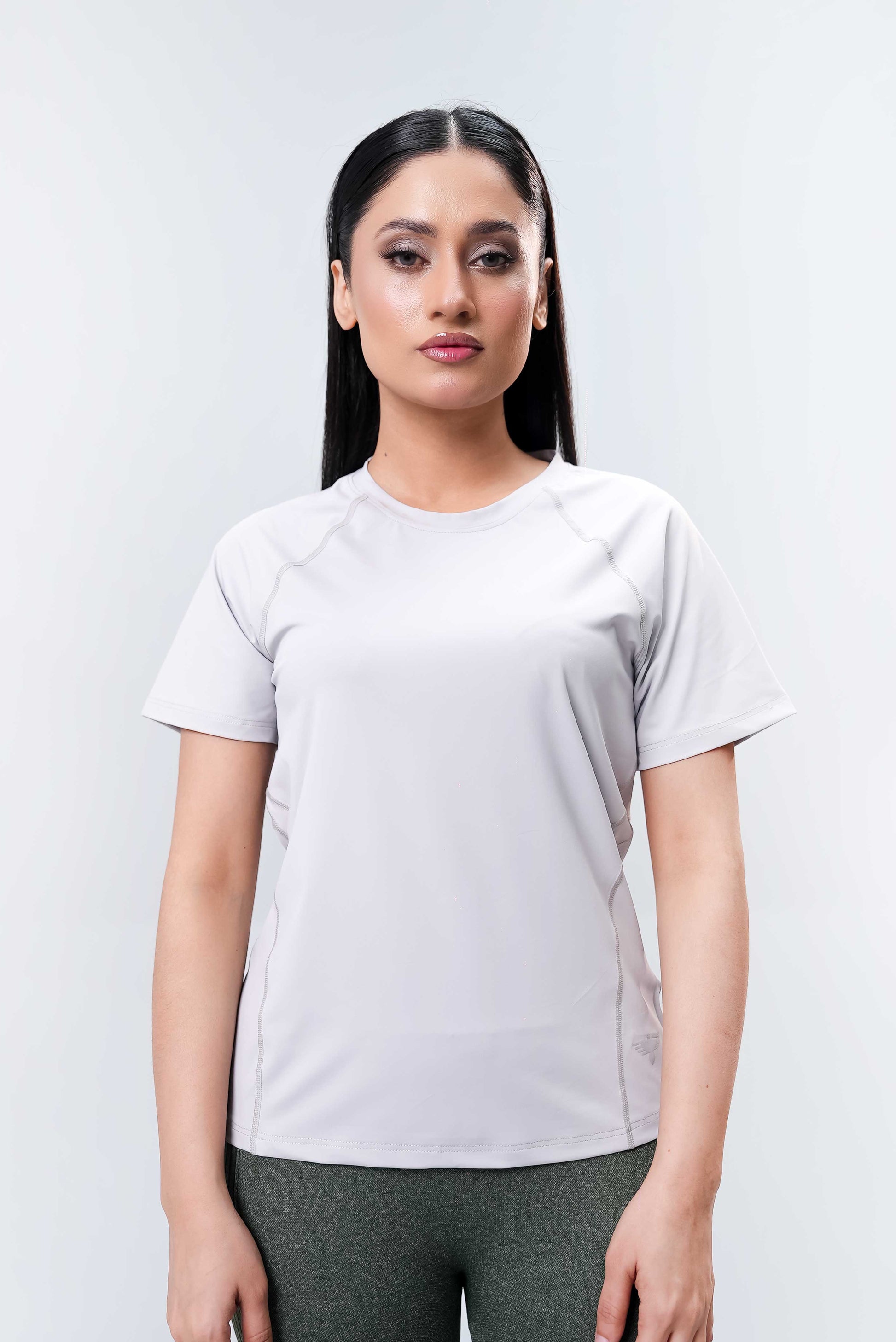 Women Top Gym Wear - Grey