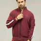 Men Regular Fit Tracksuit – Maroon