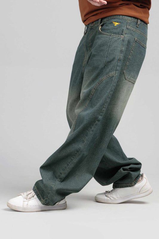 Men Loose Fit Cut & Sewn - Vintage Blue