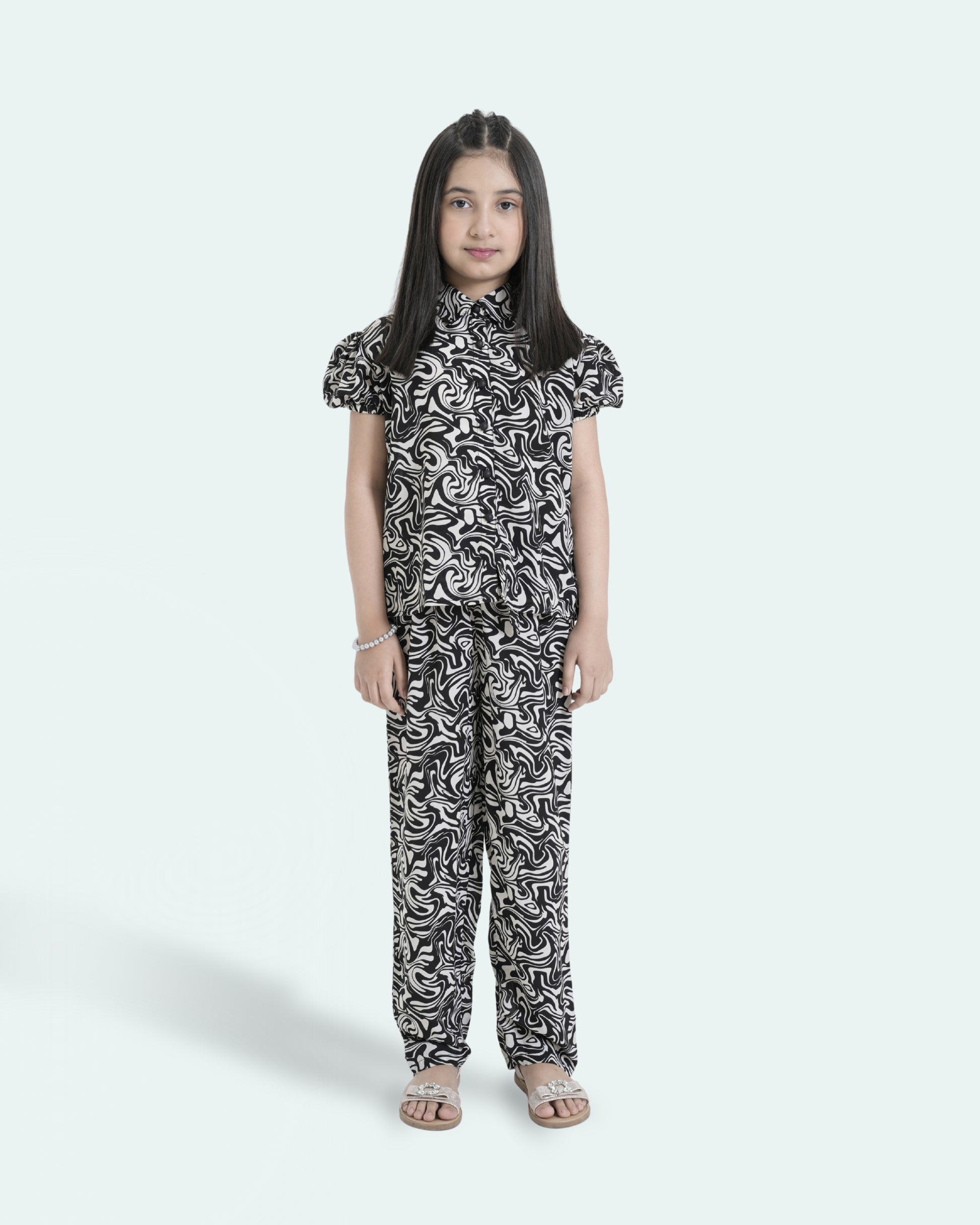 Girls Two Piece Set - Black