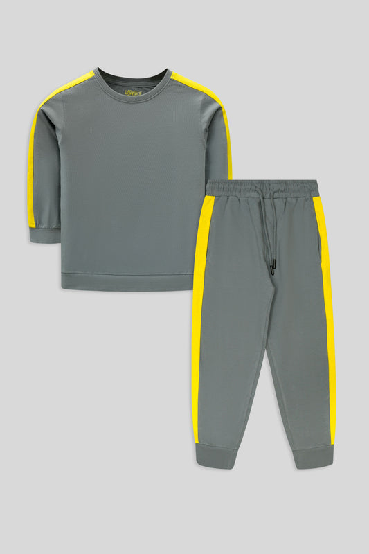 Little Boys’ Two-Piece Outfit - Neutral Grey