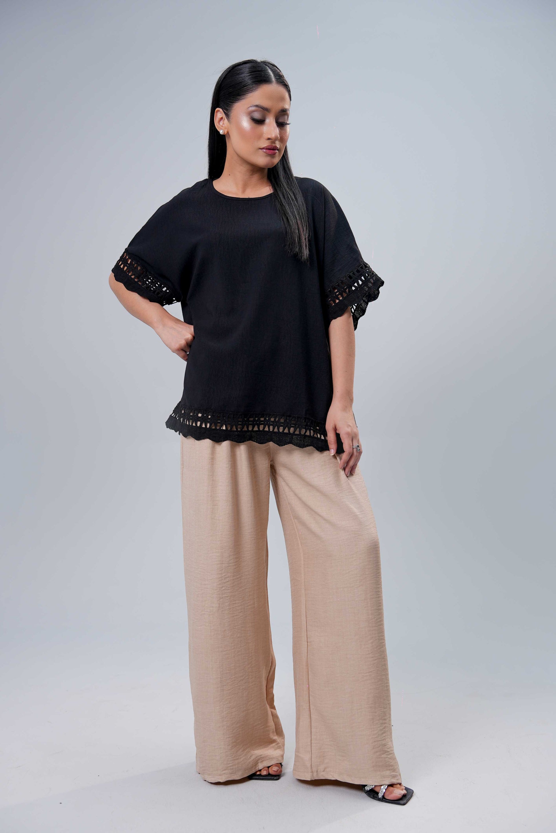 Women Trouser - Beige