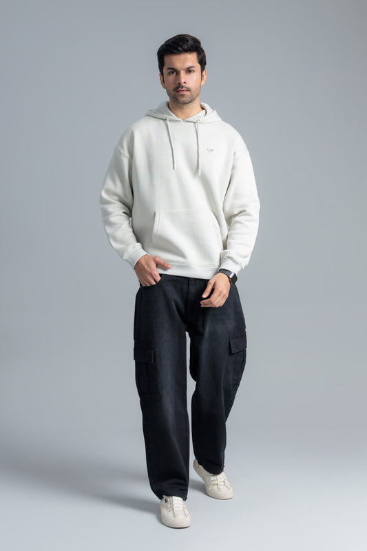 Men’s Oversize Hoodie – Silver Birch