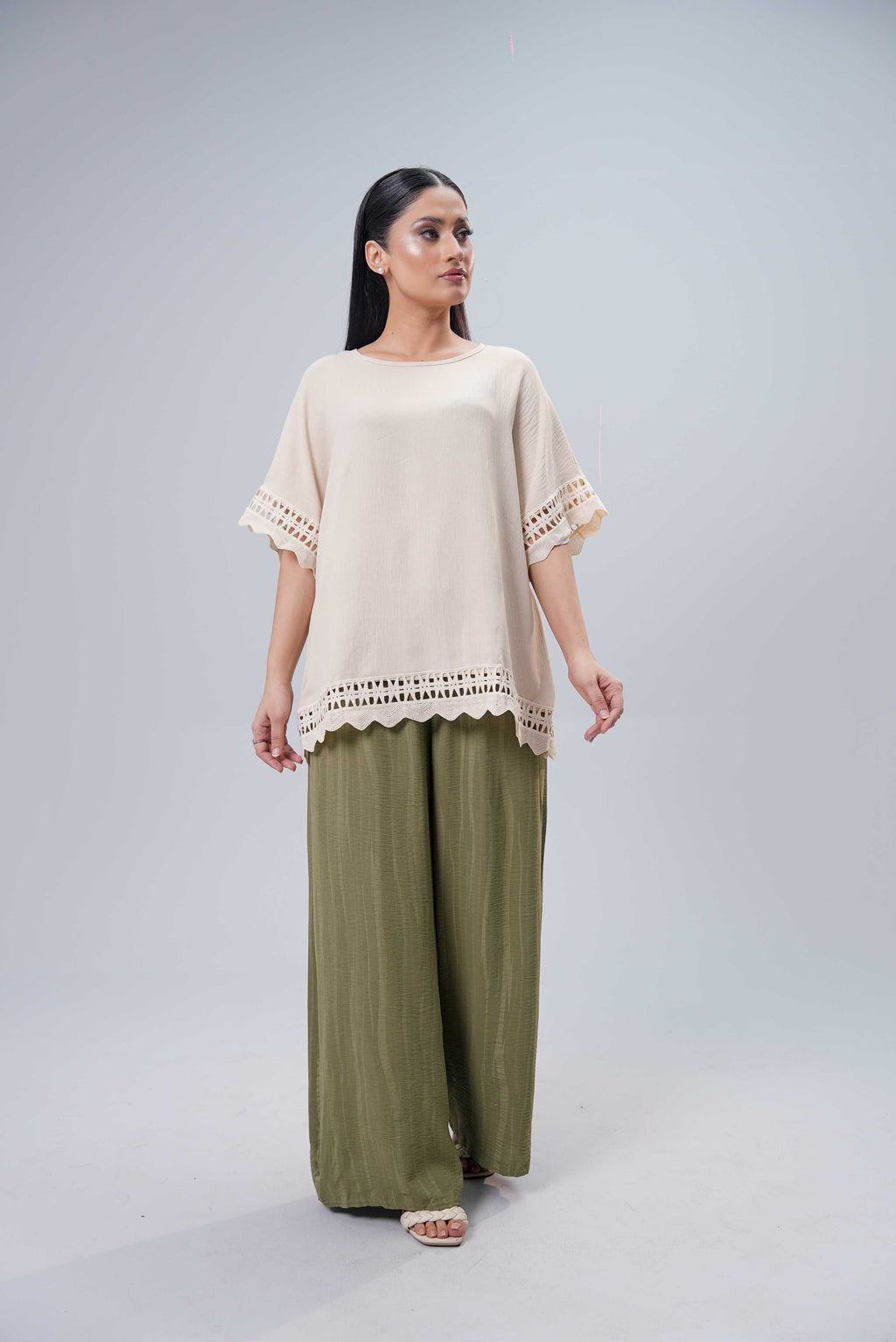 Women Trouser - Olive Green