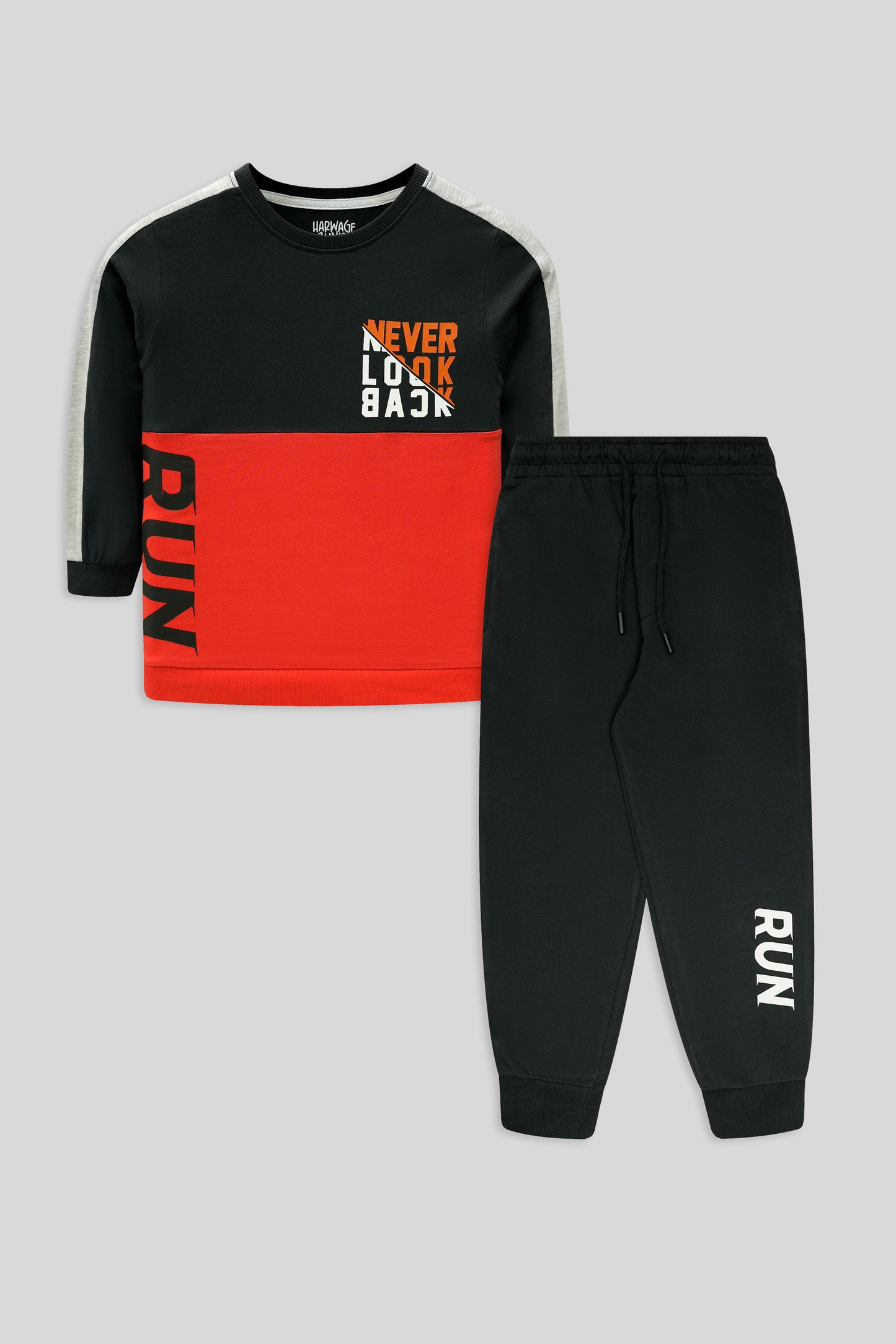 Little Boys’ Two-Piece Outfit - Black & Red