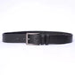 Men Basic Buckle Belt - Black - Harwage
