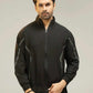 Men Regular Fit Tracksuit - Black