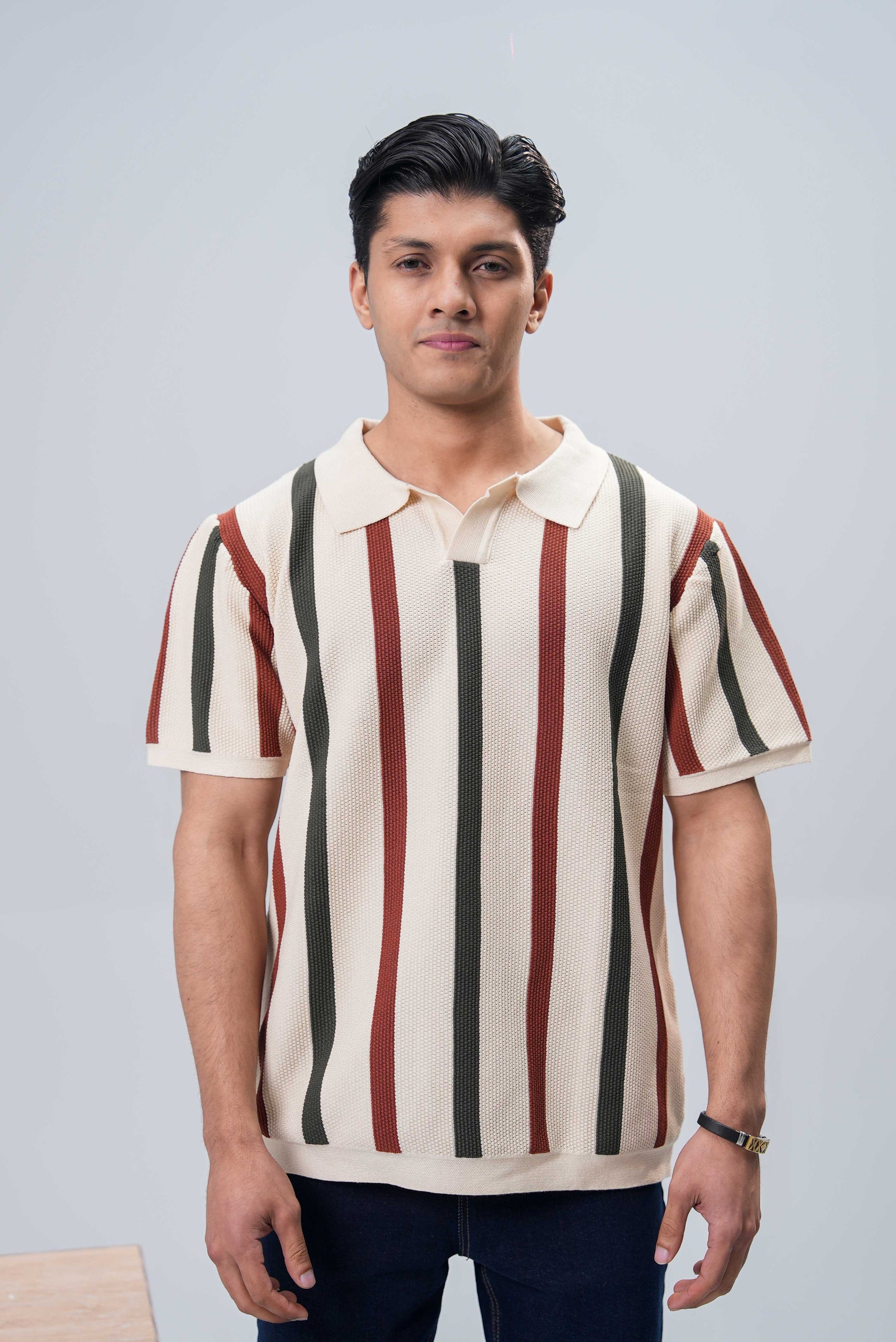 Men’s Essential Plain Polo Shirt – Cream