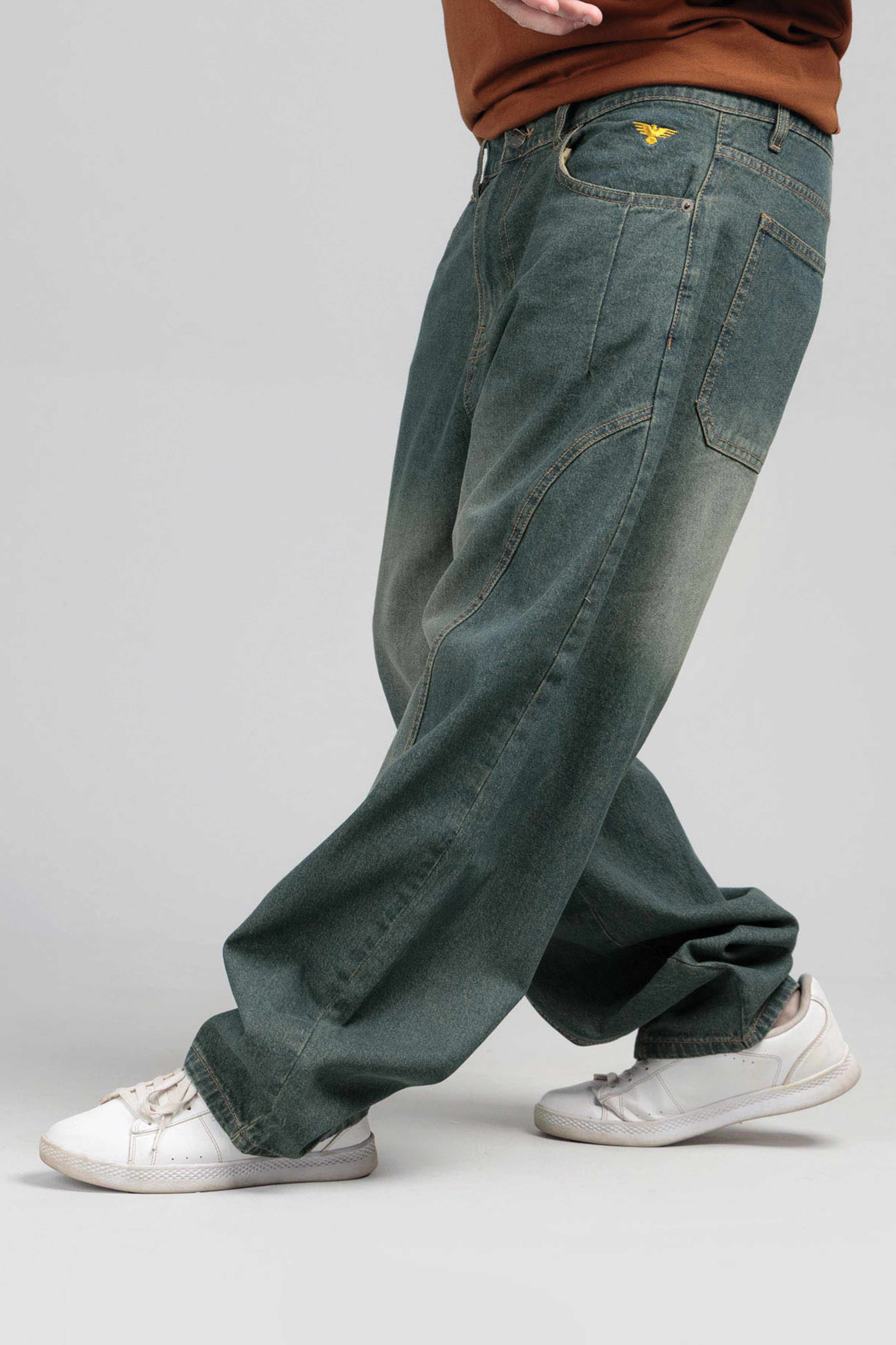 Men Loose Fit Cut & Sewn - Vintage Blue