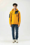 Men Regular Fit Hoodie - Yellow