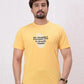 Men Printed T-Shirt - Buff Yellow - Harwage