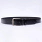 Men Faux Leather Belt - Black - Harwage