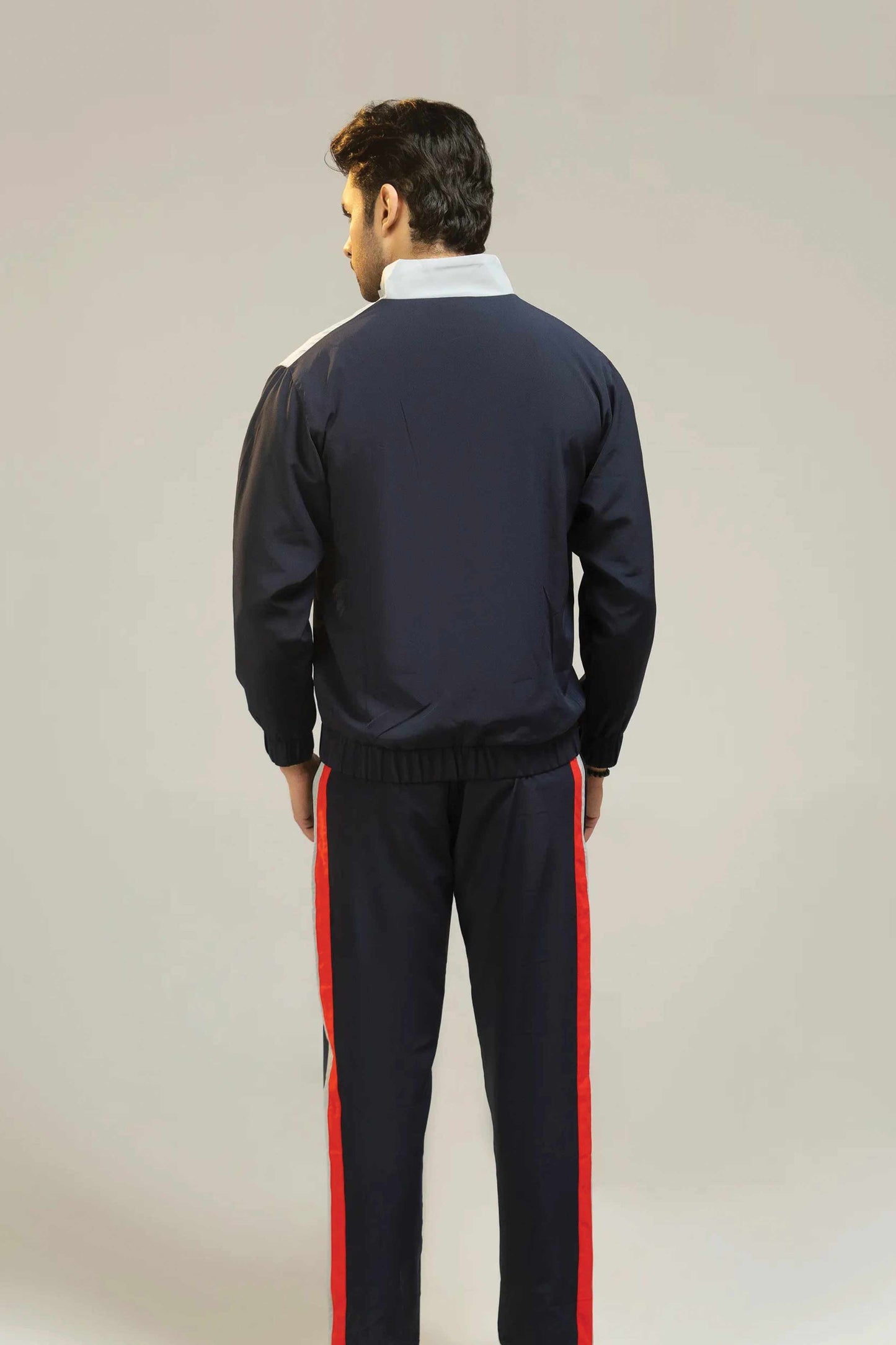 Men Regular Fit Tracksuit – Navy