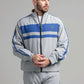 Men's Micro Stretch Active Wear Tracksuit - Silver Grey