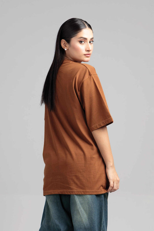 Women Boxy Fit Cotton T-Shirt - Monk Robe